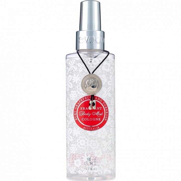 Ruby Grapefruit and Tuberose by Evodia perfume bottle