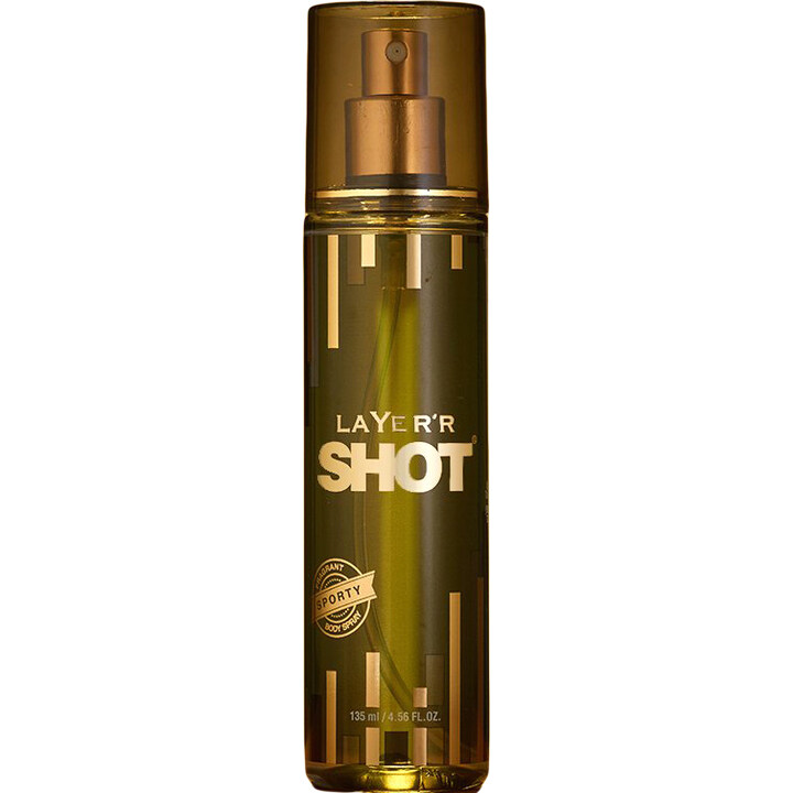 Shot Gold - Sporty by Layer'r perfume bottle