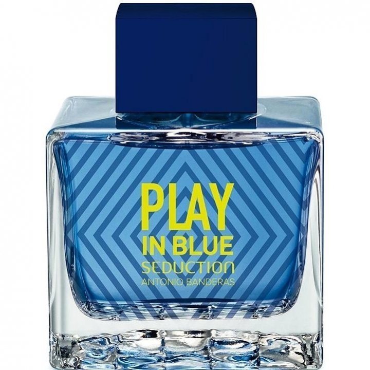 Play In Blue Seduction for Men by Antonio Banderas perfume bottle