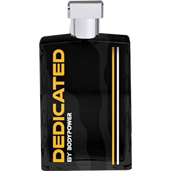 Dedicated by Bodypower perfume bottle