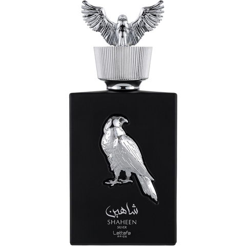Shaheen Silver by Lattafa Pride perfume bottle