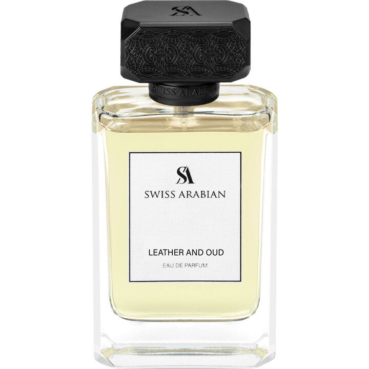 Leather and Oud by Swiss Arabian perfume bottle