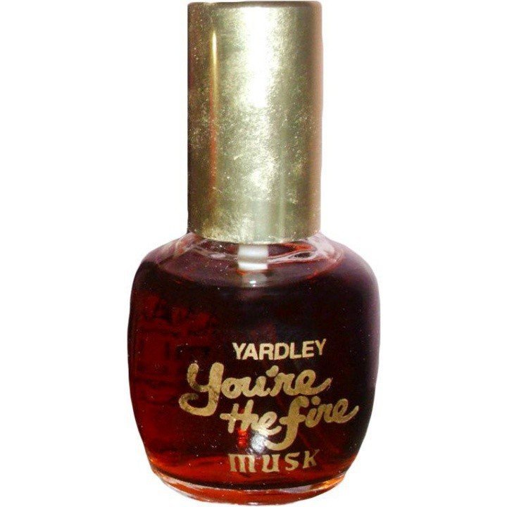 You're the Fire Musk by Yardley perfume bottle