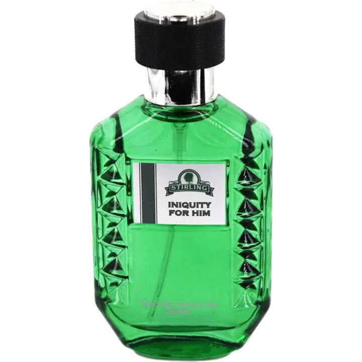 Iniquity for Him EDT by Stirling Soap perfume bottle
