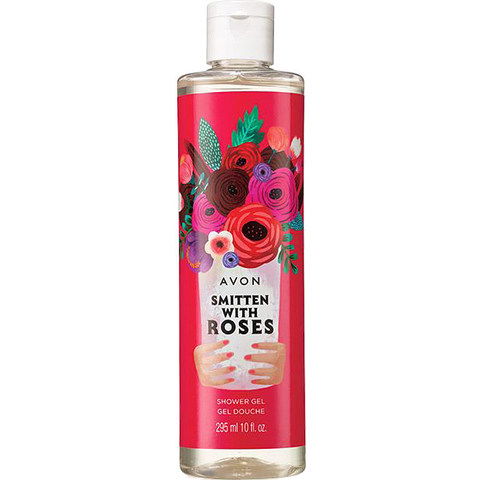 Smitten with Roses by Avon perfume bottle