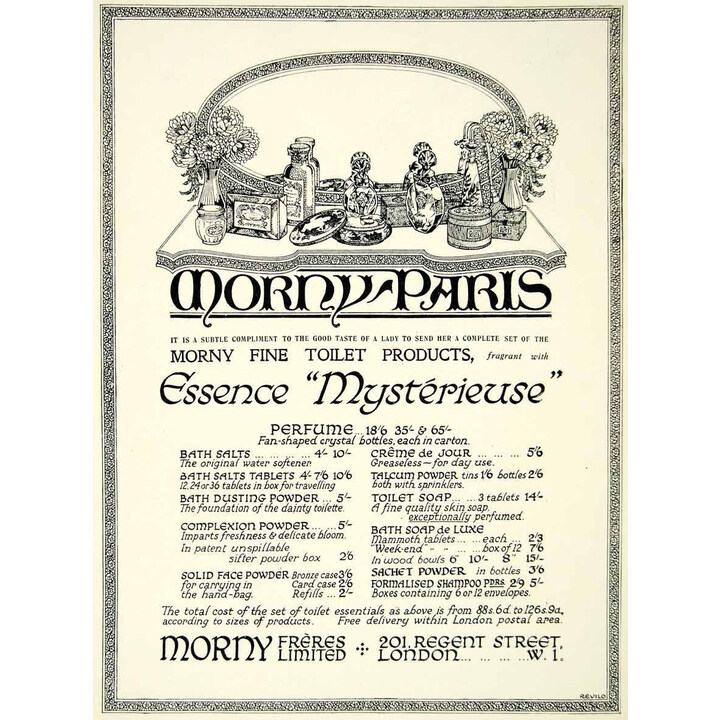 Essence Mystérieuse by Morny perfume bottle