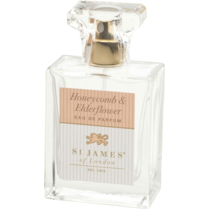 Honeycomb & Elderflower by St James of London perfume bottle