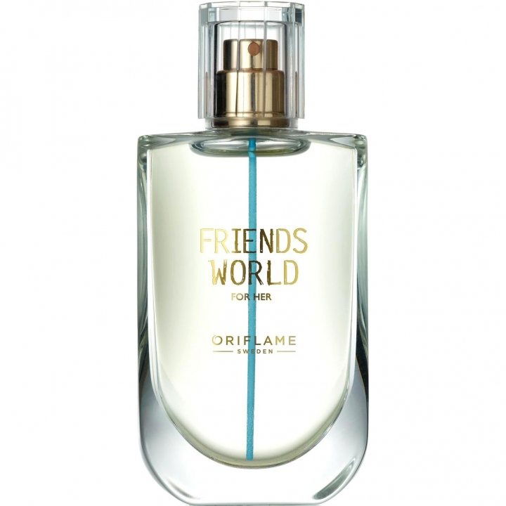 Friends World for Her by Oriflame perfume bottle