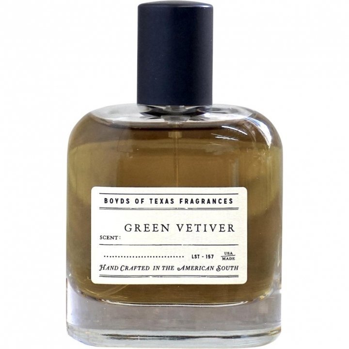 Green Vetiver by Boyd's perfume bottle