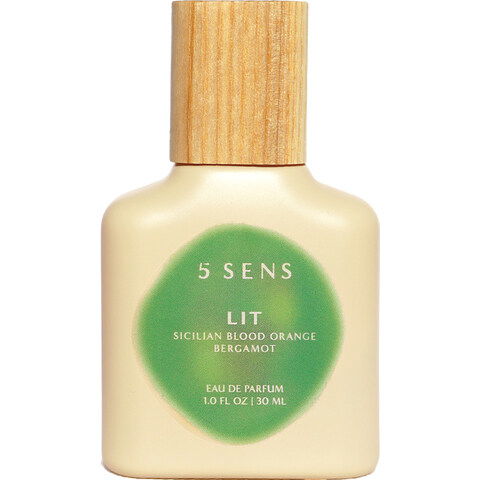 Lit by 5 Sens perfume bottle