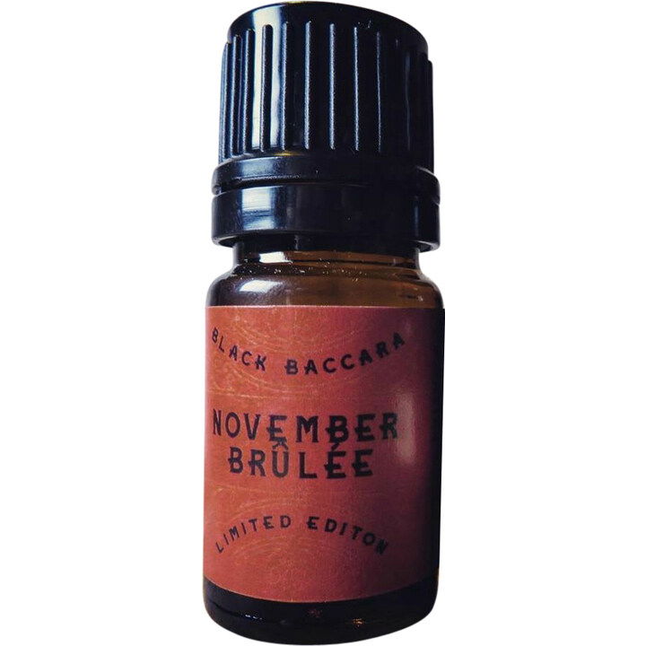 November Brûlée by Amorphous / Black Baccara perfume bottle