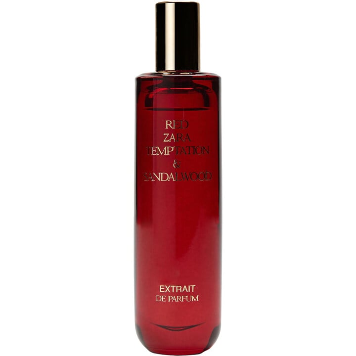 Red Temptation Sandalwood by Zara perfume bottle