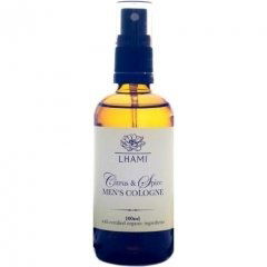 Citrus & Spice Men's Cologne by Lhami perfume bottle