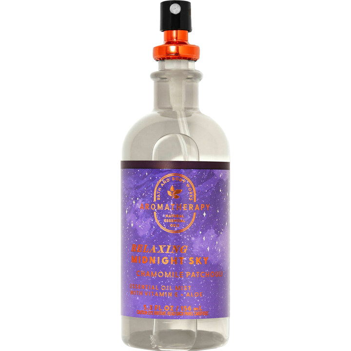Relaxing Midnight Sky - Chamomile Patchouli by Bath & Body Works perfume bottle