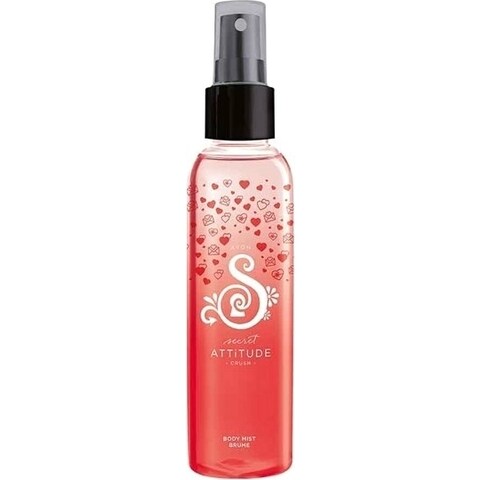 Secret Attitude Crush / Secret Fantasy Crush (Body Mist) by Avon perfume bottle