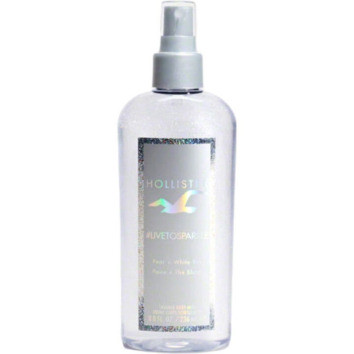 #Livetosparkle by Hollister perfume bottle