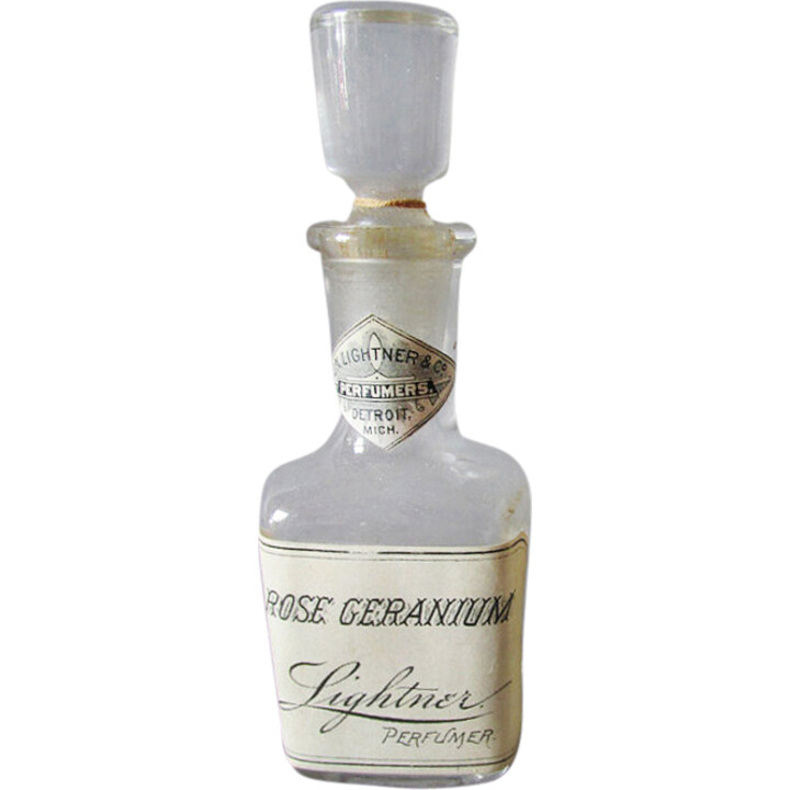Rose Geranium by Lightner perfume bottle