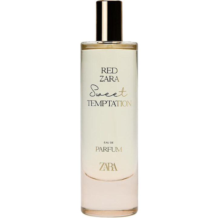 Red Zara Sweet Temptation by Zara perfume bottle