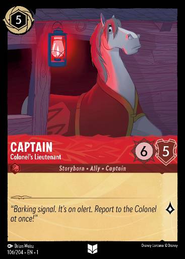 Captain - Colonel's Lieutenant 106