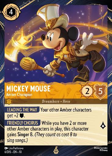 Mickey Mouse - Amber Champion 6/DIS