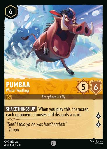 Pumbaa - Winter Warthog 4/204