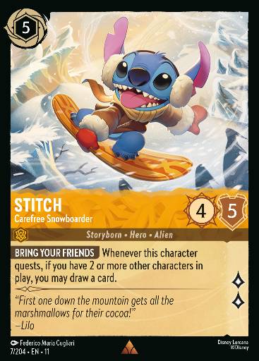 Stitch - Carefree Snowboarder 7/204