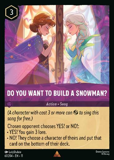 Do You Want to Build A Snowman? 61/204