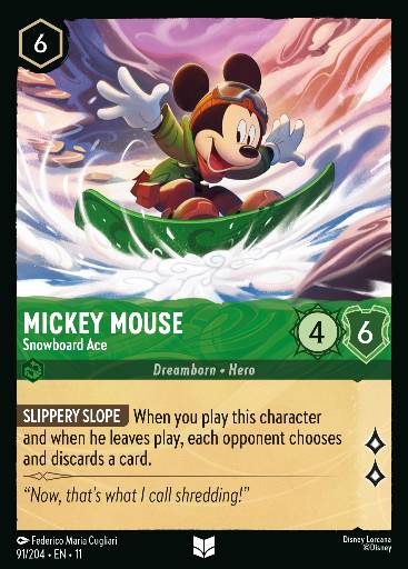 Mickey Mouse - Snowboard Ace 91