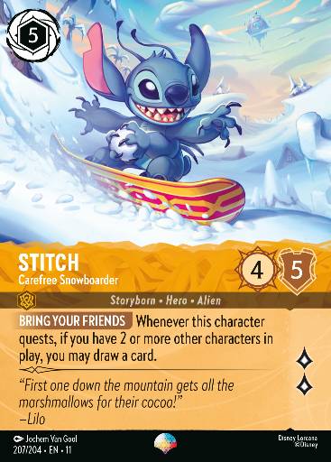 Stitch - Carefree Snowboarder 207