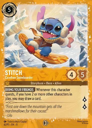 Stitch - Carefree Snowboarder 42/P3