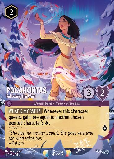 Pocahontas - Following the Wind 11/D23