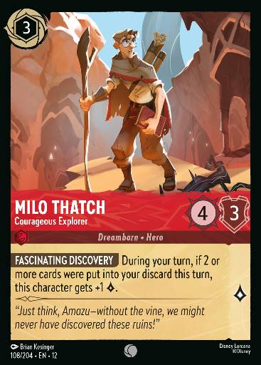 Milo Thatch - Courageous Explorer 108/204