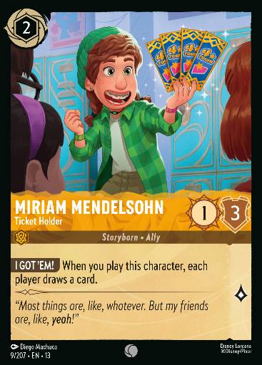 Miriam Mendelsohn - Ticket Holder 9/207