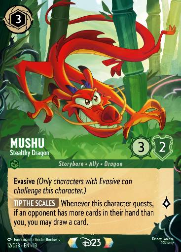 Mushu - Stealthy Dragon 12/D23