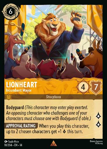 Lionheart - Incumbent Mayor 18