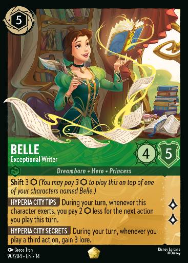 Belle - Exceptional Writer 90
