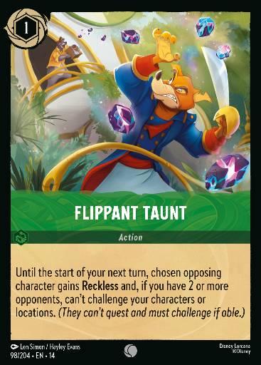 Flippant Taunt 98
