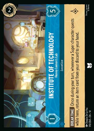 Institute of Technology - Honey Lemon's Lab 170/204