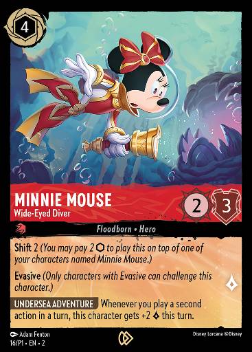 Minnie Mouse - Wide-Eyed Diver 16/P1