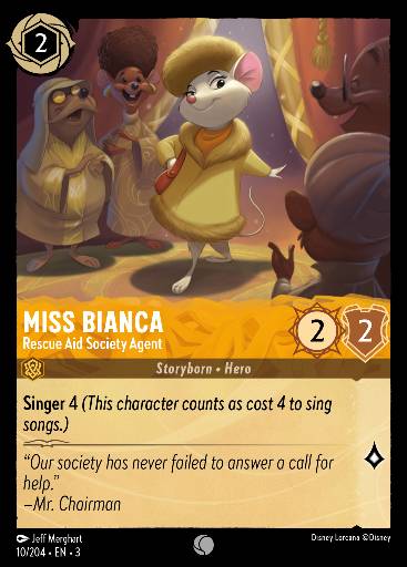 Miss Bianca - Rescue Aid Society Agent 10/204