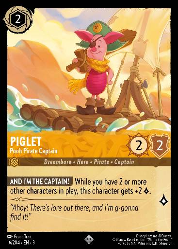 Piglet - Pooh Pirate Captain 16/204