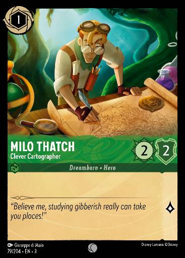 Milo Thatch - Clever Cartographer 79/204