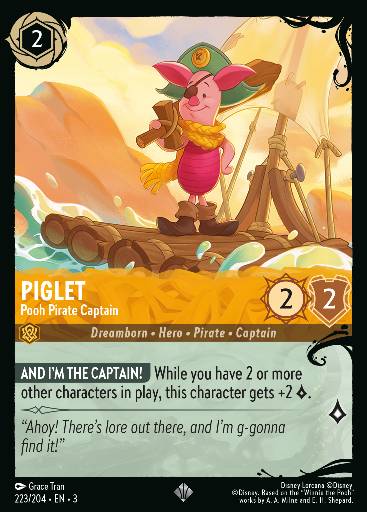 Piglet - Pooh Pirate Captain 223/204