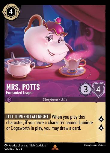 Mrs. Potts - Enchanted Teapot 52/204