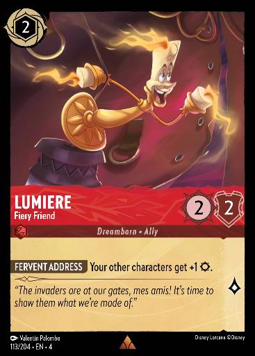 Lumiere - Fiery Friend 113