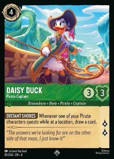 Daisy Duck - Pirate Captain 81