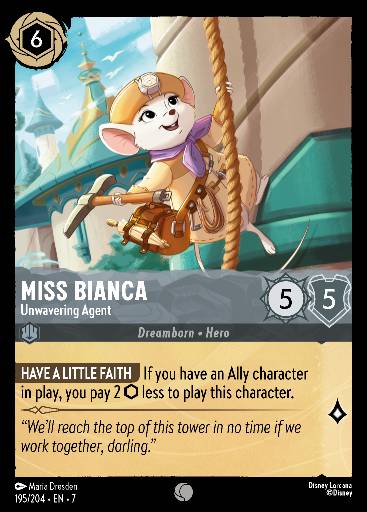 Miss Bianca - Unwavering Agent 195