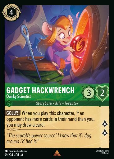 Gadget Hackwrench - Quirky Scientist 99/204