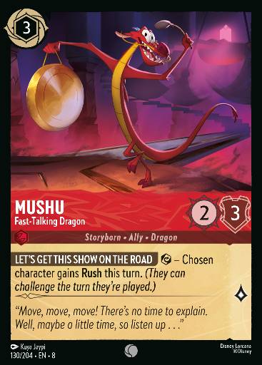 Mushu - Fast-Talking Dragon 130