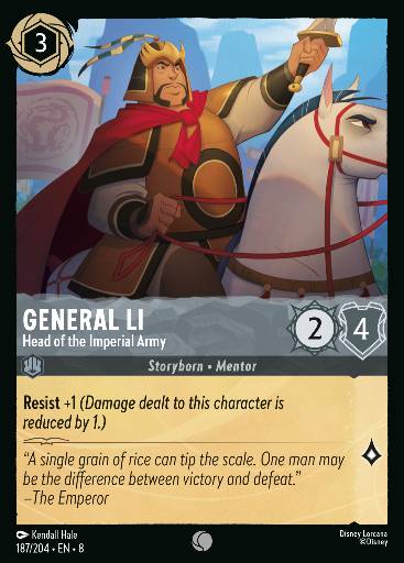 General Li - Head of the Imperial Army 187